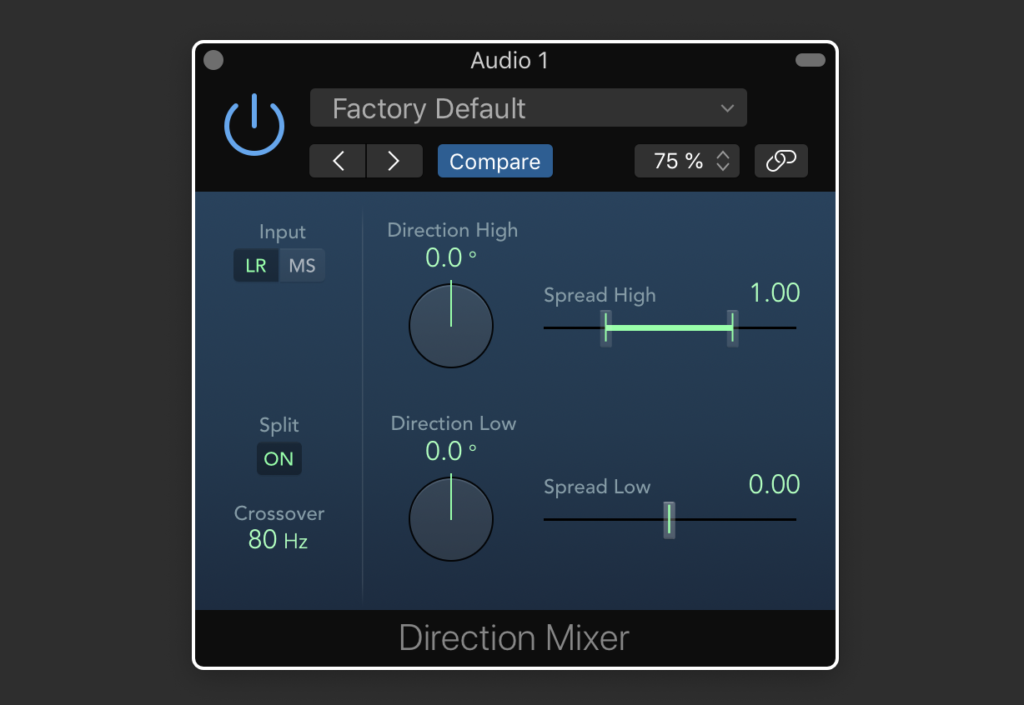 Logic Pro X - Direction Mixer - Resoundsound