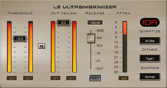 Waves L2 Ultramaximizer plugin interface