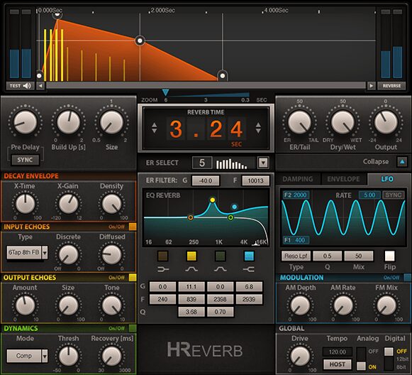 Waves H-Reverb plugin interface