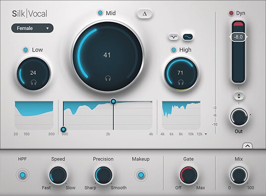Waves Silk Vocal plugin interface