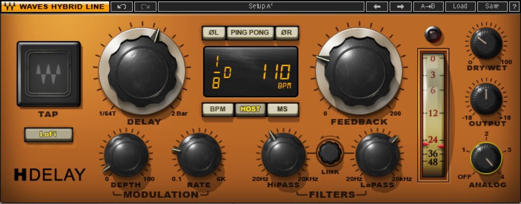 waves h-delay hybrid delay native